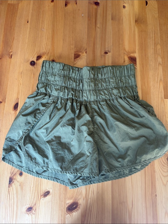 FP Movement by Free People Pants - Free People Movement Olive Green High-Rise Lined Running Shorts | Size M